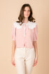 Shop Hygge x GS: Peter Pan Collar Top in Bubblegum Pink