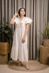 Maeve White Dress with Ruffles