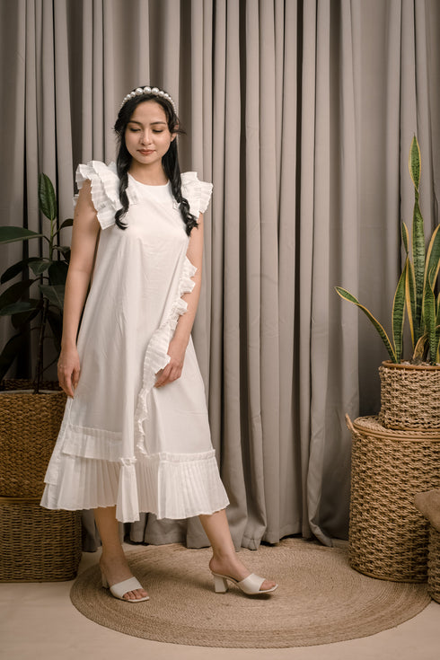 Maze Chic Pleated Dress