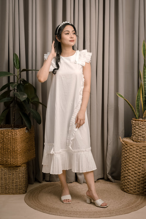 Maze Chic Pleated Dress
