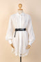 Holiday 04 White Button Down Dress w/ Belt