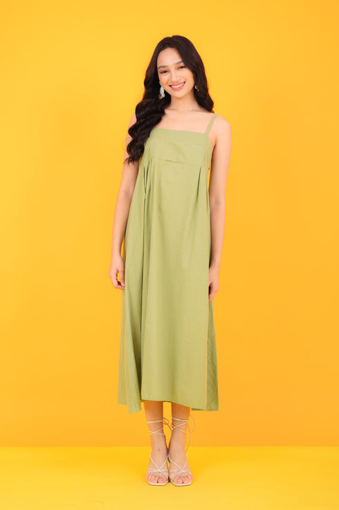 GS Summer: Reese Linen Spaghetti Dress