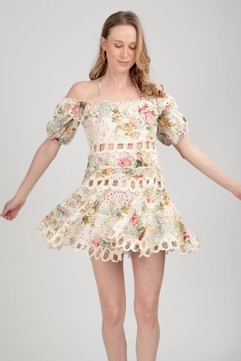 Holiday 09 Floal Mini Dress