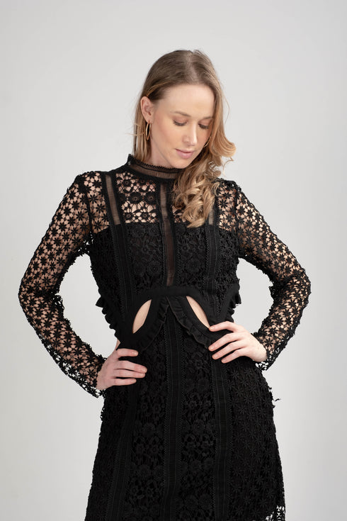 Holiday 13 Black Cutout Dress