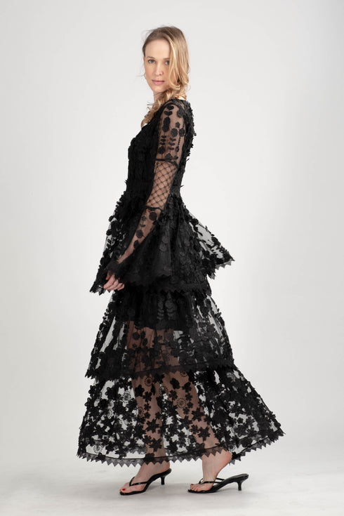 Holiday 15 Black Lace Dress