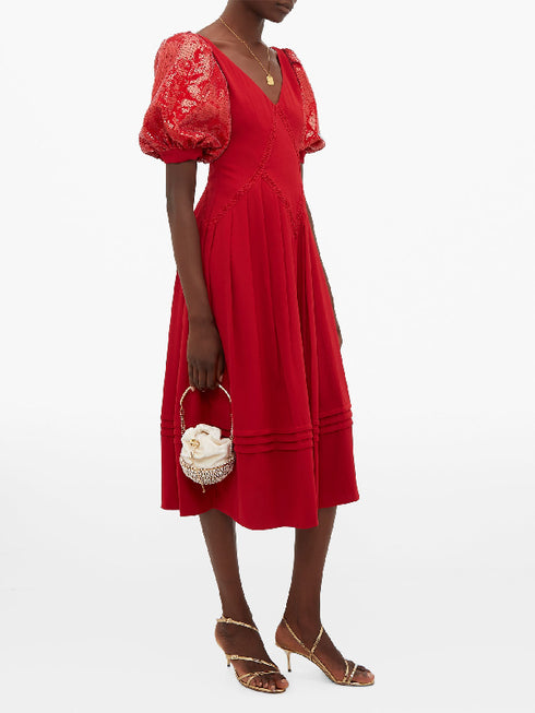 Holiday 17 Red Midi Dress