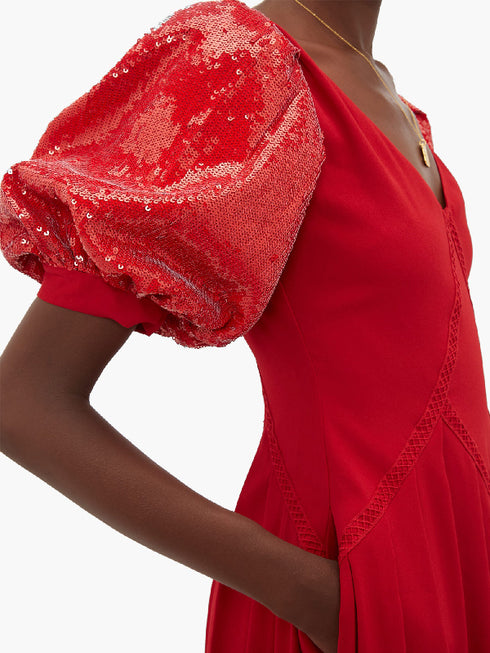 Holiday 17 Red Midi Dress