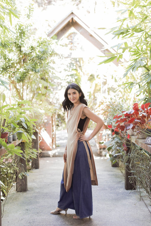 GET SPOTTED SHOP STOCKS MUM x RPB 7: Sara Two-Tone Side-Laso Long Vest