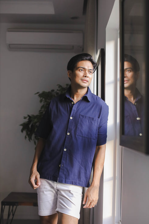 FOR MEN: Beni Button-down Linen Shirt