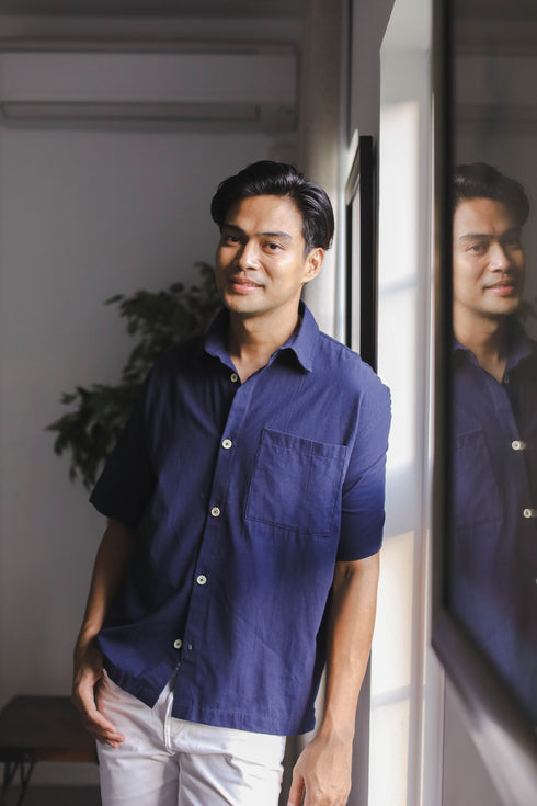 FOR MEN: Beni Button-down Linen Shirt