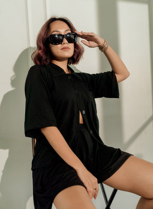 Laureen Uy x GS Style 4: Knitted Top and Shorts Set