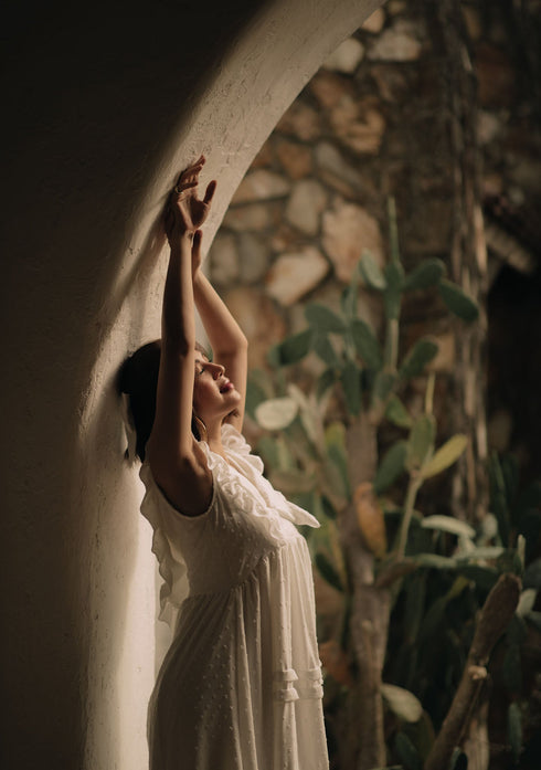 GET SPOTTED SHOP STOCKS MUM x LDG 2: Sinta Ruffled Maxi