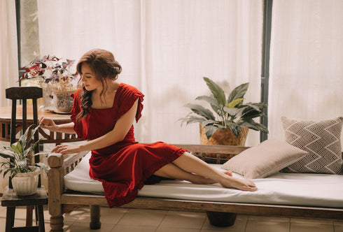 GET SPOTTED SHOP STOCKS BFM x LDG: Mayumi Adjustable Dress