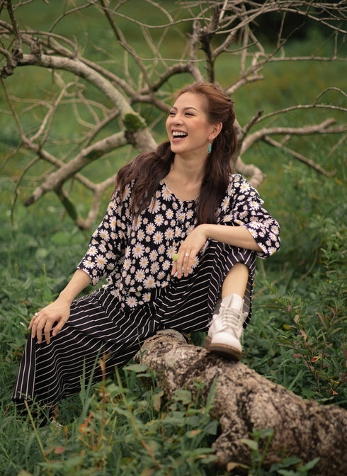 GET SPOTTED SHOP STOCKS BFM x LDG: Urduja Top and Loose Pants Set