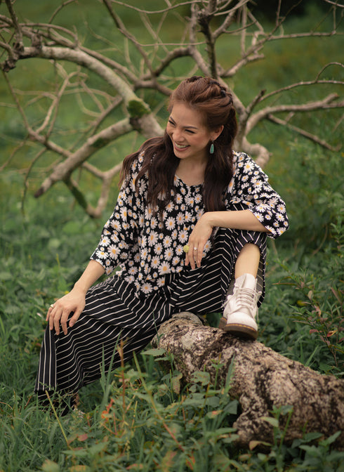 GET SPOTTED SHOP STOCKS BFM x LDG: Urduja Top and Loose Pants Set