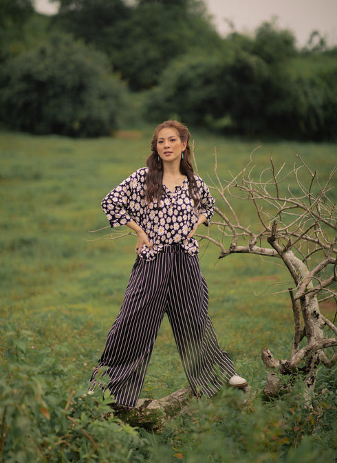 GET SPOTTED SHOP STOCKS BFM x LDG: Urduja Top and Loose Pants Set