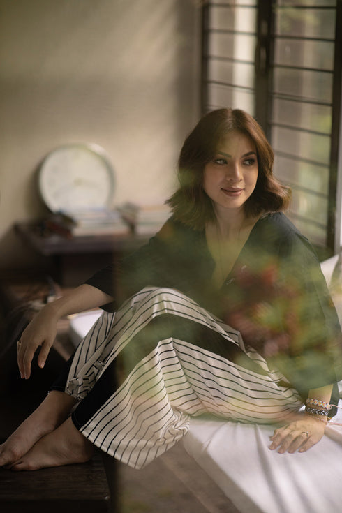 GET SPOTTED SHOP STOCKS BFM x LDG: Urduja Top and Loose Pants Set