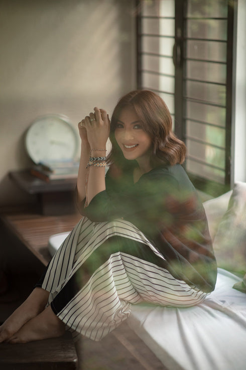 GET SPOTTED SHOP STOCKS BFM x LDG: Urduja Top and Loose Pants Set