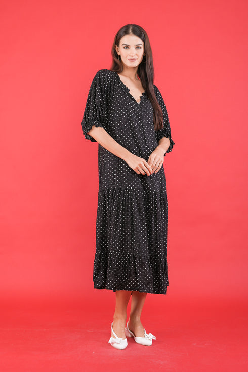GET SPOTTED SHOP STOCKS GS Polka 2: Aadi Shift Dress