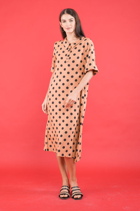 GET SPOTTED SHOP STOCKS GS Polka 2: Nova Shift Dress