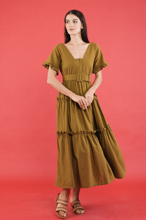 GET SPOTTED SHOP STOCKS GS Holiday: Monica A-line Maxi Dress