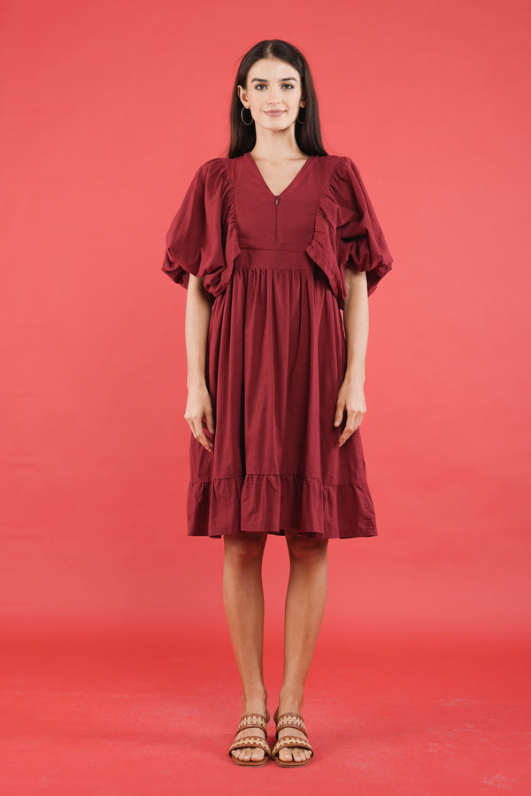 GET SPOTTED SHOP STOCKS GS Holiday: Beyonce Puff-sleeved Dress