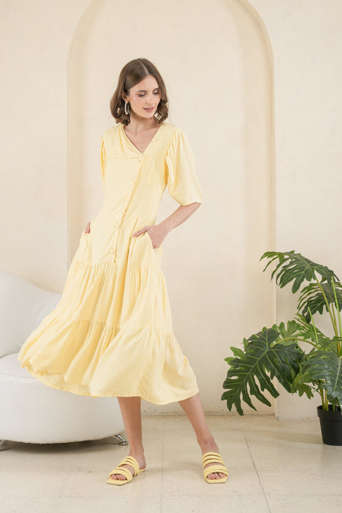 GET SPOTTED SHOP STOCKS MUM x GS 6: Jessica Tiered Dress