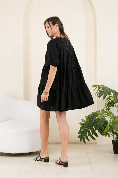GET SPOTTED SHOP STOCKS GS Black: Hemera Mini Dress