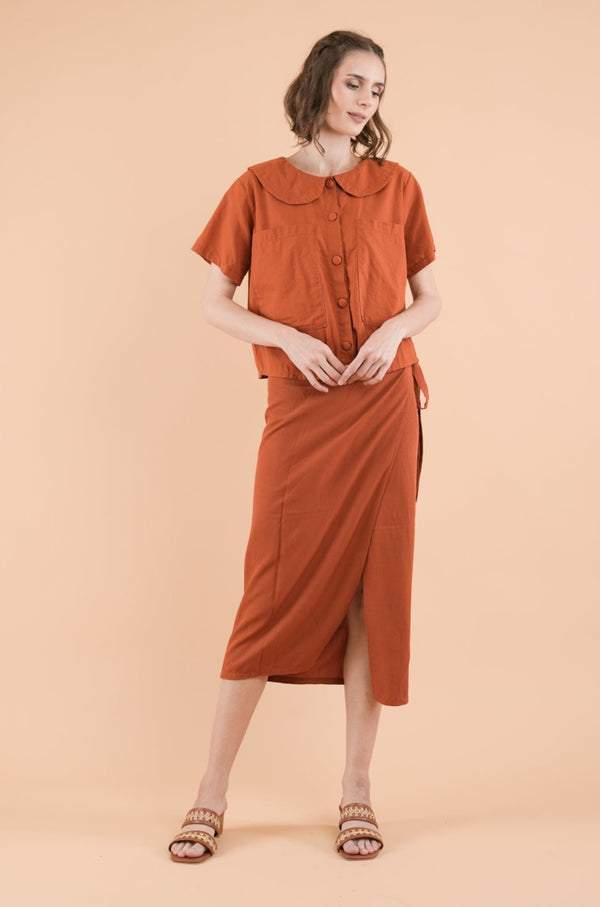 GET SPOTTED SHOP STOCKS Mix and Match Bottoms: Sofia Collared Top