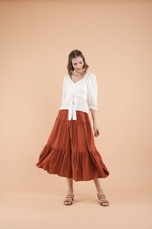 GET SPOTTED SHOP STOCKS Mix and Match Bottoms: Amite Tiered Pants