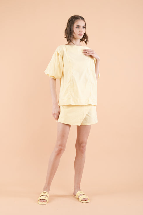 GET SPOTTED SHOP STOCKS Mix and Match Bottoms: Ava Puff-sleeved Top