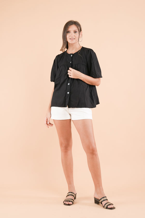 GET SPOTTED SHOP STOCKS Mix and Match Bottoms: Ella Buttoned Top