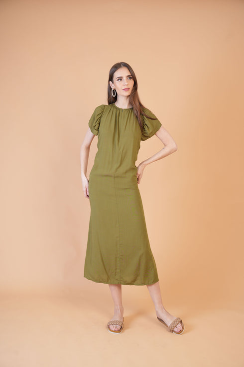 GET SPOTTED SHOP STOCKS Tropics: Marina Backless Dress