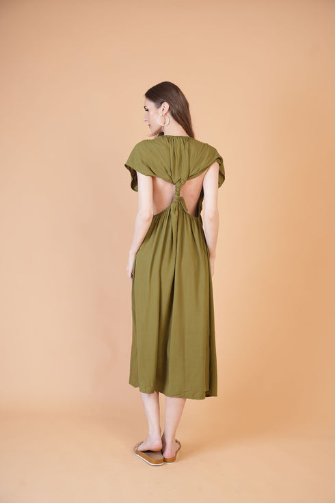 GET SPOTTED SHOP STOCKS Tropics: Marina Backless Dress