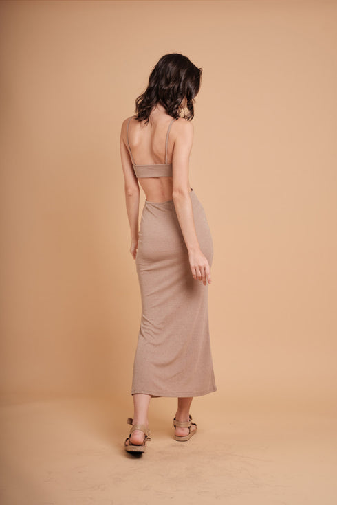 Wynona Dress in Brown