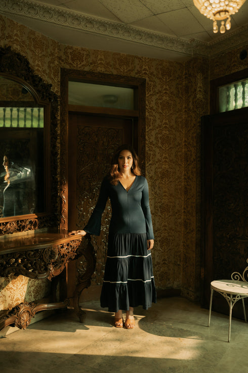 GET SPOTTED SHOP STOCKS BFM x LDG 4: LDG 4: Zelda Maxi Dress