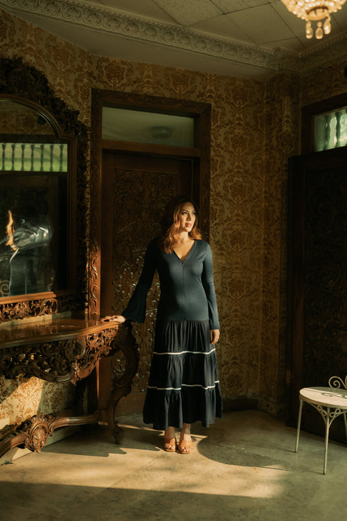 GET SPOTTED SHOP STOCKS BFM x LDG 4: LDG 4: Zelda Maxi Dress