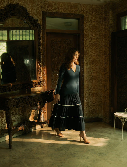 GET SPOTTED SHOP STOCKS BFM x LDG 4: LDG 4: Zelda Maxi Dress