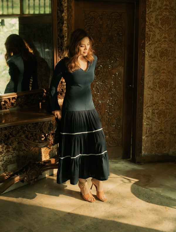 GET SPOTTED SHOP STOCKS BFM x LDG 4: LDG 4: Zelda Maxi Dress