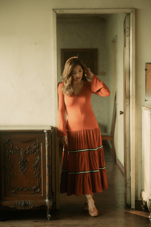 GET SPOTTED SHOP STOCKS BFM x LDG 4: LDG 4: Zelda Maxi Dress