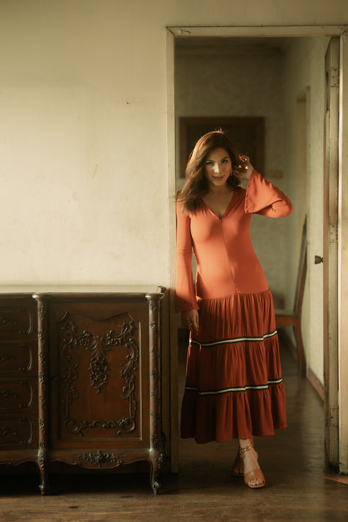 GET SPOTTED SHOP STOCKS BFM x LDG 4: LDG 4: Zelda Maxi Dress