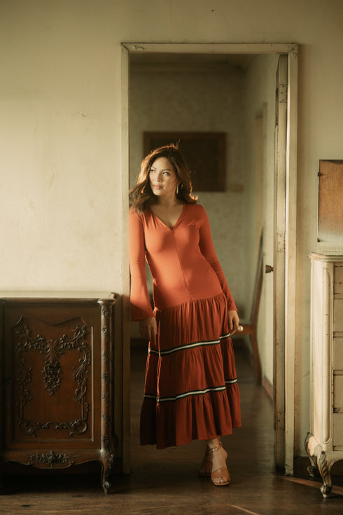 GET SPOTTED SHOP STOCKS BFM x LDG 4: LDG 4: Zelda Maxi Dress