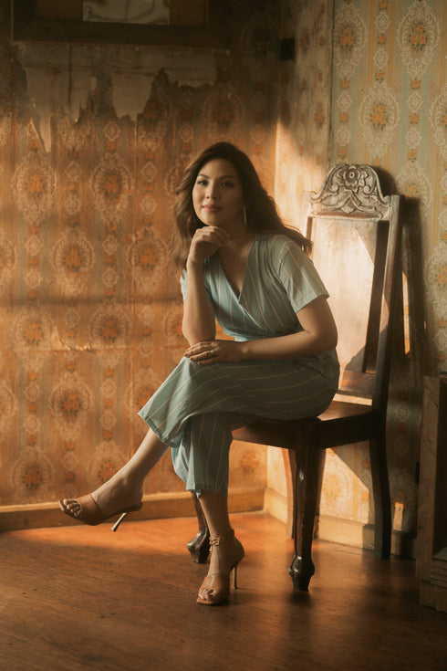 GET SPOTTED SHOP STOCKS BFM x LDG 4: LDG 4: Eadie Wrap Jumpsuit