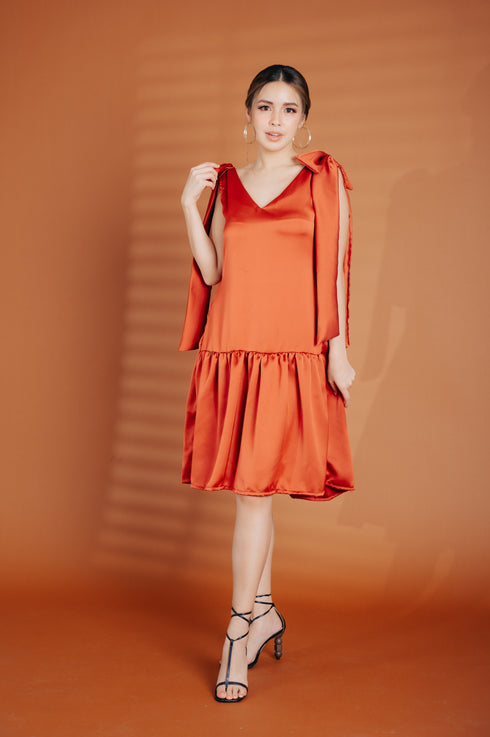 Alhambra x GS: The Coco Midi Dress in Terracotta