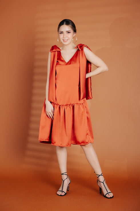 Alhambra x GS: The Coco Midi Dress in Terracotta