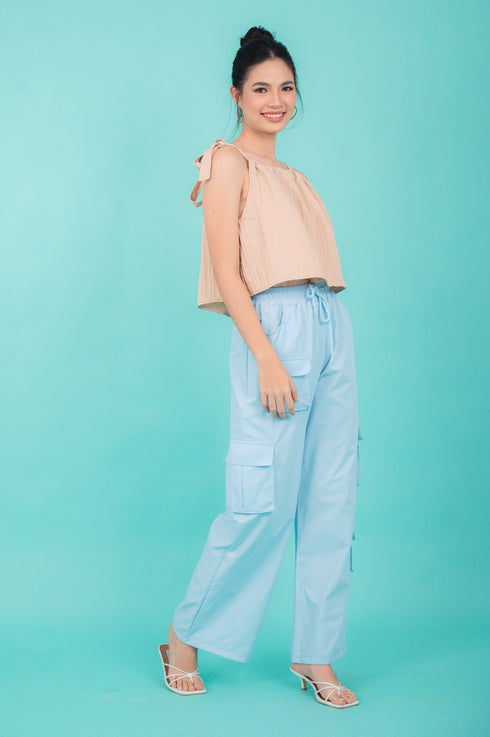 GS Basics 2: Jesah Pleated Tie Top