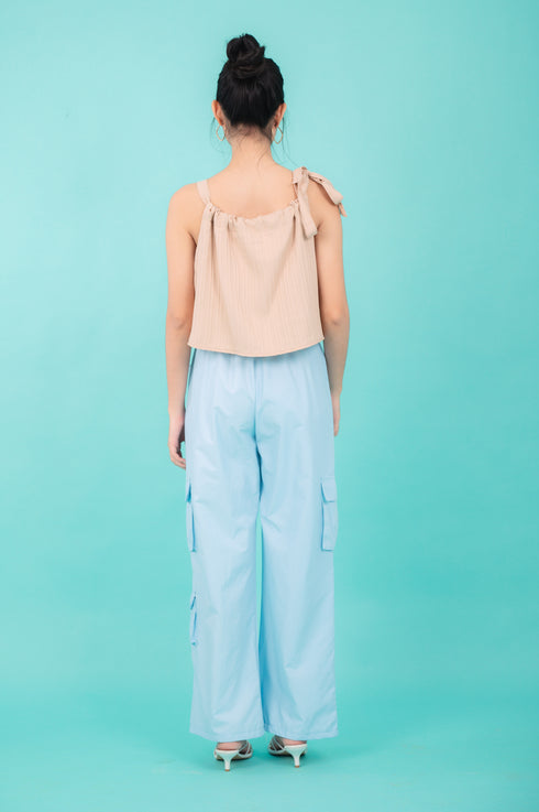 GS Basics 2: Jesah Pleated Tie Top
