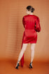 Alhambra x GS: The Miuccia Stylish Silk Dress in Holiday Red