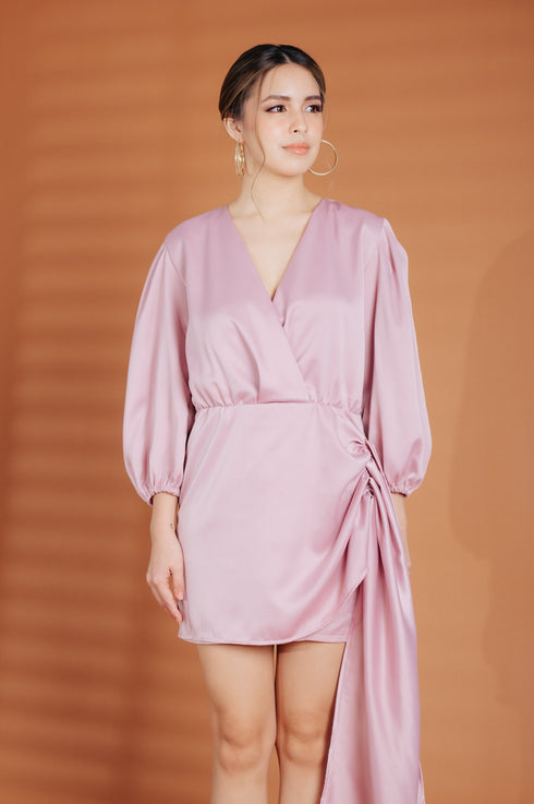 Alhambra x GS: The Miuccia Stylish Silk Dress in Blush