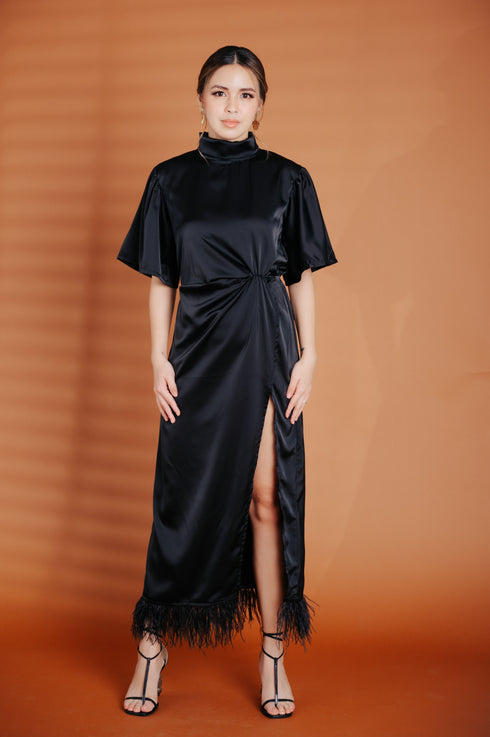 Alhambra x GS: The Karl Dress with Ostrich Feathers